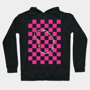 Y2K Magenta Necklace Love Hoodie